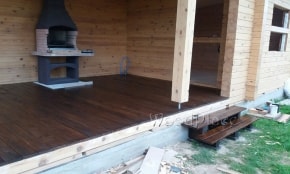 Фотоотчет террасы с баней "Риалт"