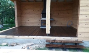 Фотоотчет террасы с баней "Риалт"