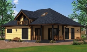 Проект каркасного дома "Каприз"