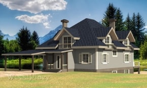 Проект каркасного дома "Лариса"