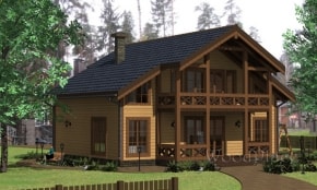 Проект каркасного дома "Лексус"