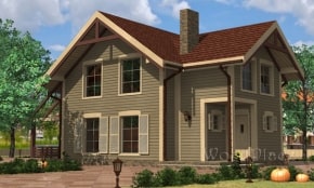 Проект каркасного дома "Лида"