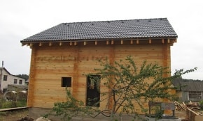 Вид на готовый дом