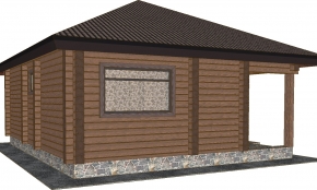 Проект бани  "Боровик"