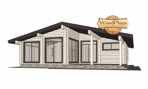 Проект бани "Каменная горка - шале"