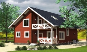 Проект каркасного дома  "Пятевщина"