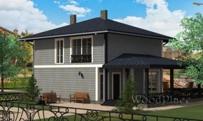 Проект каркасного дома "Ульяна"