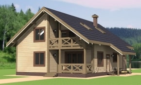 Проект каркасного дома  "Пятевщина"