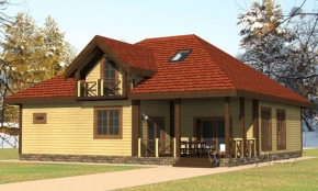 Проект каркасного дома "Каприз"