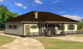 Проект каркасного дома "Белкалий"