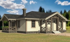 Проект каркасного дома "Логойск"