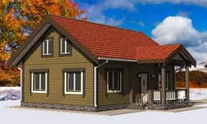 Проект каркасного дома "Слиж"