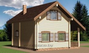 Деревянный дом "Лебеди" 2