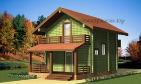 Деревянный дом "Брестик" 2