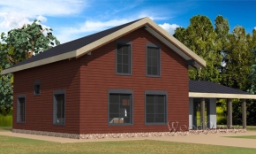 Проект каркасного дома "Силичи"