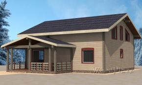 Проект каркасного дома  "Боксер"