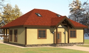 Проект каркасного дома "Каприз"
