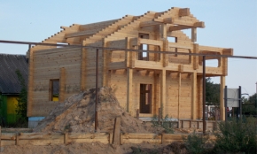 Вид на сруб дома - 1