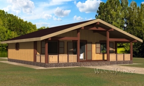 Проект каркасного дома  "Владимир"