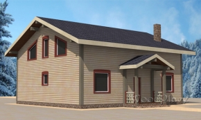 Проект каркасного дома  "Боксер"