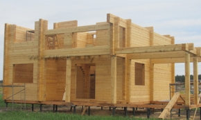 Строительство частного дома "Устье Волмы". Вид на сруб - 4