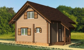 Деревянный  дом "Уют" 1