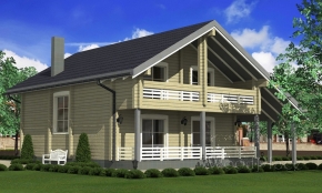 Проект дома "Озёрный замок"