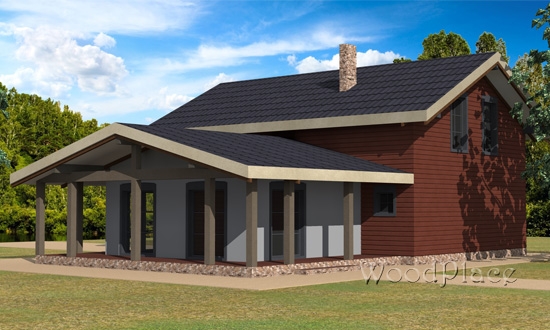 Проект каркасного дома "Силичи"