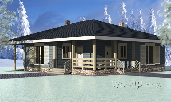 Проект каркасного дома  "Едишки"