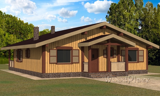 Проект каркасного дома  "Владимир"