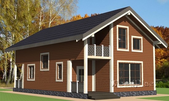 Проект каркасного дома "Раков"