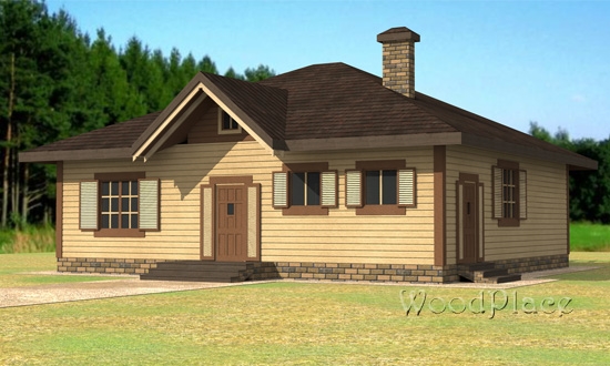 Проект каркасного дома "Отдых"