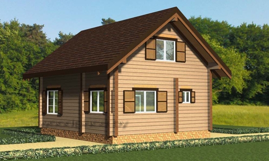 Деревянный  дом "Уют" 2