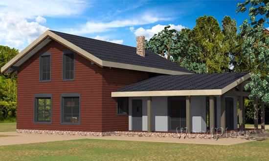 Проект каркасного дома "Силичи"