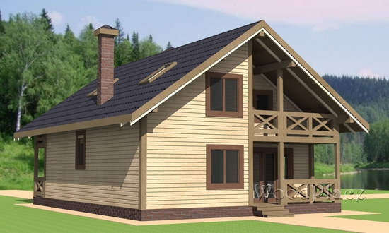 Проект каркасного дома  "Пятевщина"