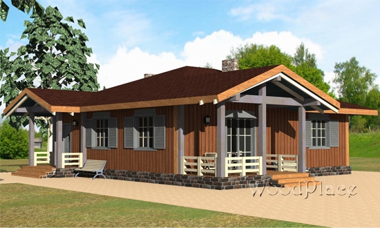 Проект каркасного дома "Юг"