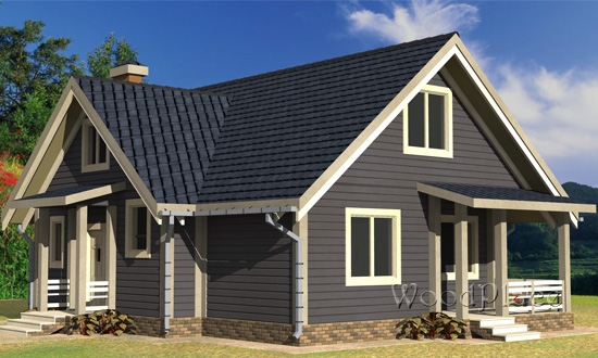 Проект каркасного дома "Дубрава"