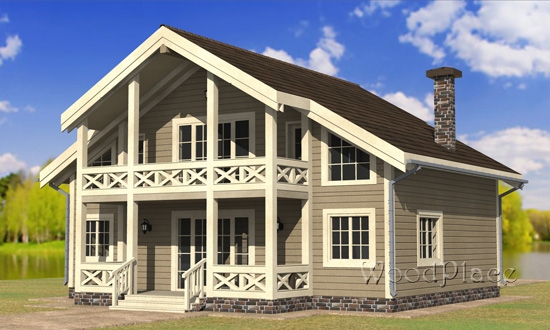 Проект каркасного дома "Сказка"