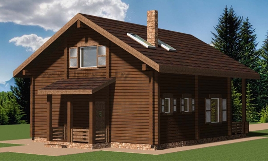 Деревянный дом "Ольга" 1