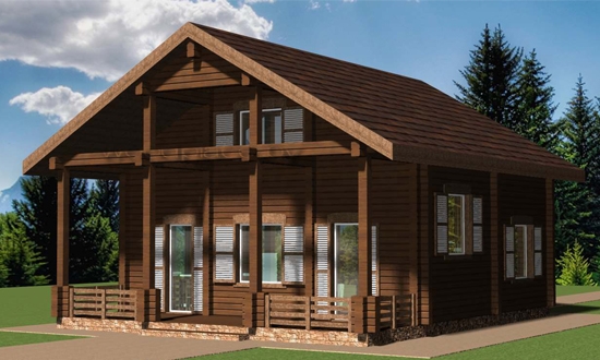 Деревянный дом "Ольга" 3