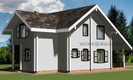 Деревянный дом "Лида" 3