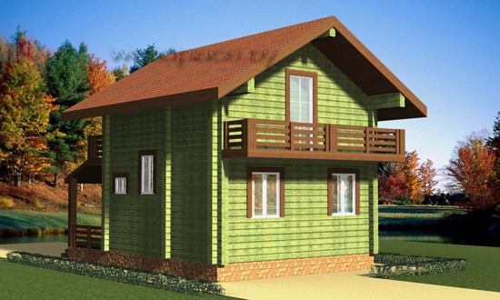 Деревянный дом "Брестик" 3