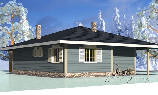 Проект каркасного дома  "Едишки"