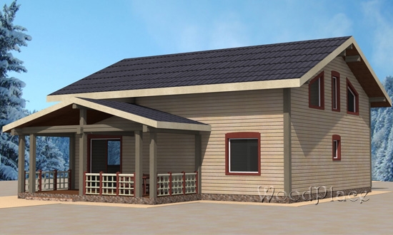 Проект каркасного дома  "Боксер"