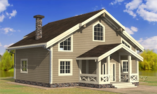 Проект каркасного дома "Сказка"