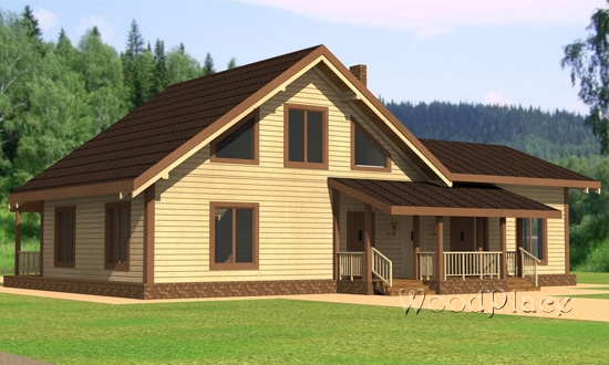 Проект каркасного дома "Раубичи"