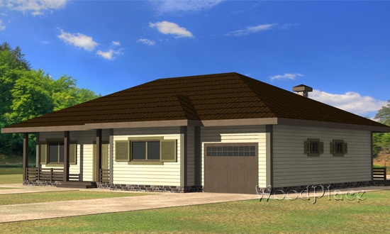 Проект каркасного дома "Белкалий"