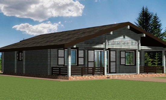 Деревянный дом "Владимир" 1