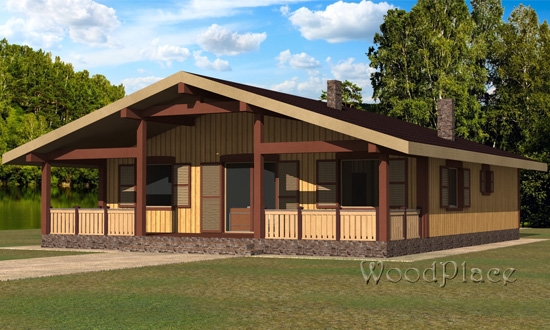 Проект каркасного дома  "Владимир"