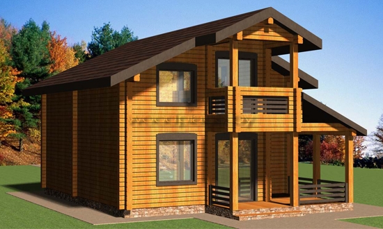 Деревянный дом "Петр" 1